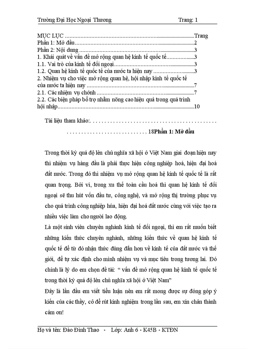 image for page Quan hệ kinh tế quốc tế nước ta hiện nay