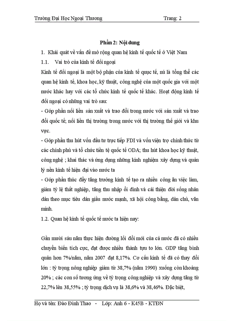 image for page Quan hệ kinh tế quốc tế nước ta hiện nay