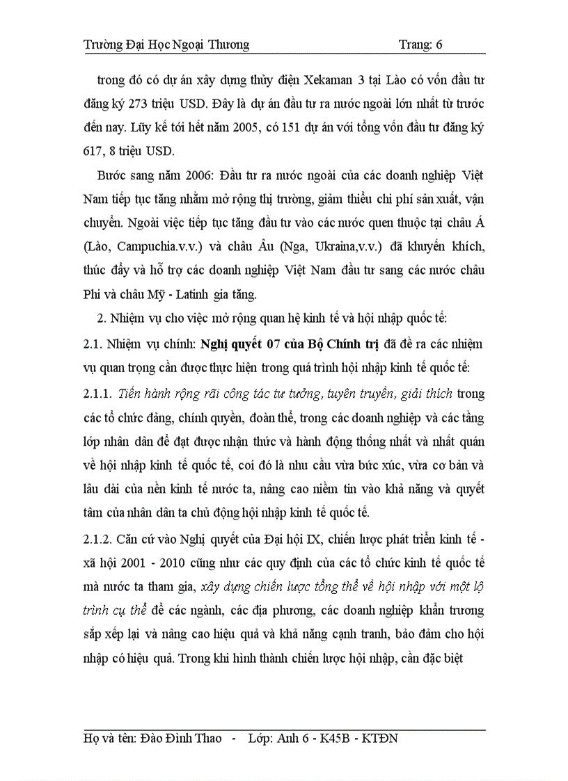 image for page Quan hệ kinh tế quốc tế nước ta hiện nay