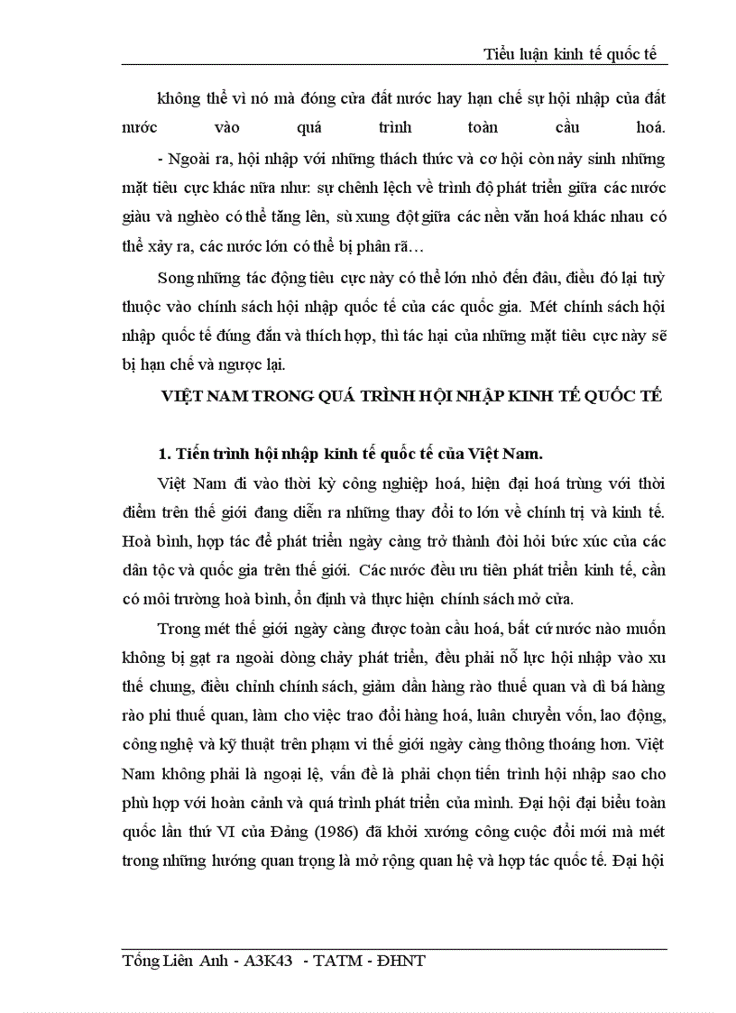 image for page Việt Nam trên con đường hội nhập kinh tế quốc tế