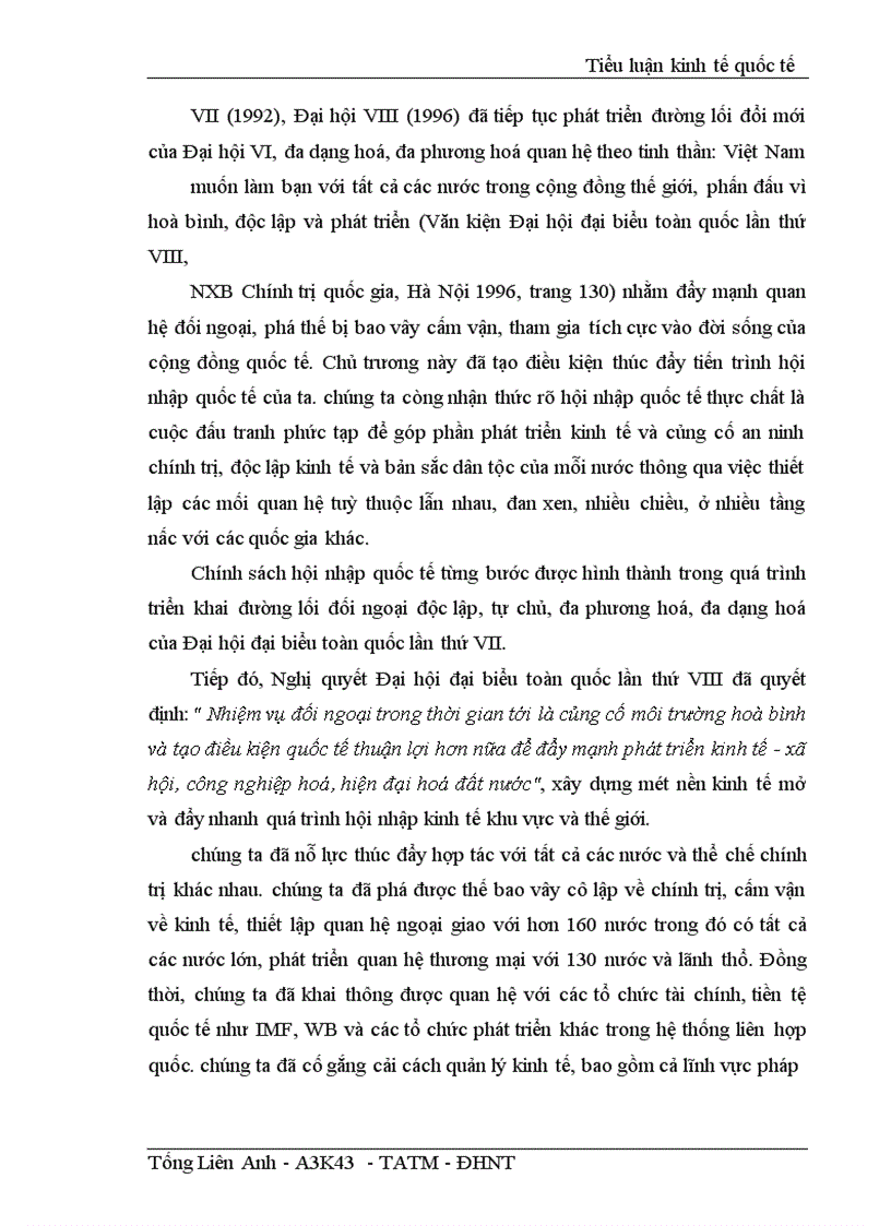 image for page Việt Nam trên con đường hội nhập kinh tế quốc tế