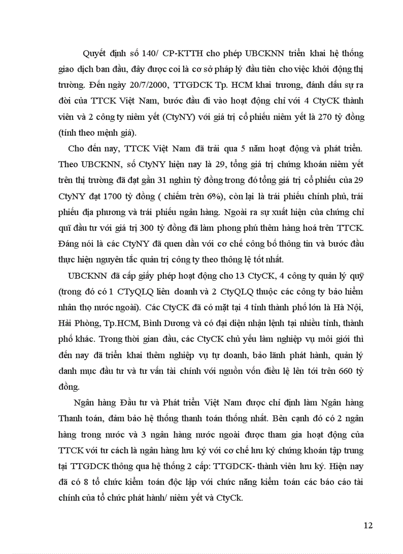 image for page Sự phát triển của thị trường chứng khoán của việt nam & ảnh hưởng của nó tới tăng trưởng kinh tế.