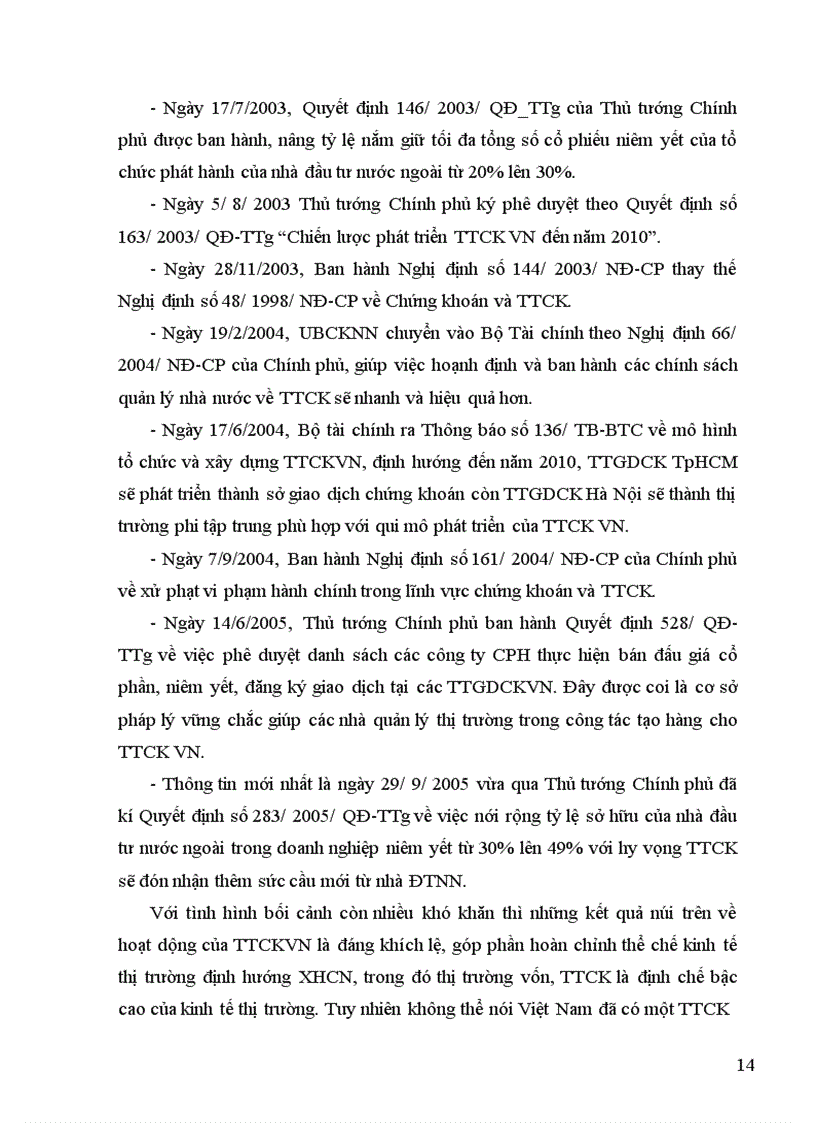 image for page Sự phát triển của thị trường chứng khoán của việt nam & ảnh hưởng của nó tới tăng trưởng kinh tế.