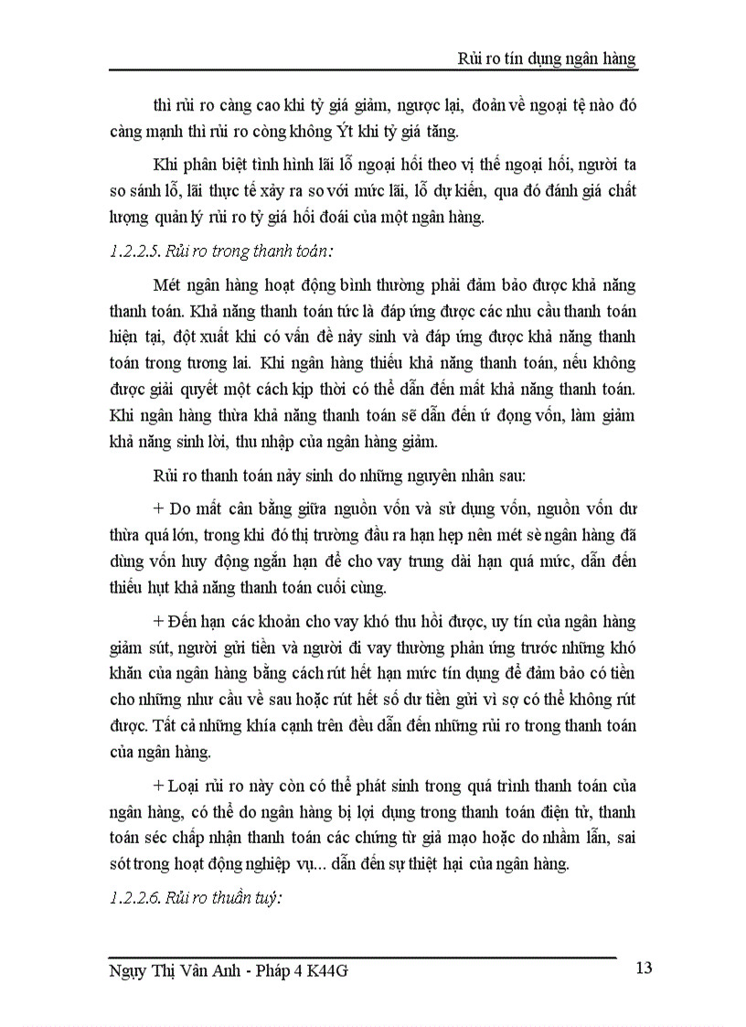 image for page Rủi ro tín dụng Ngân hàng