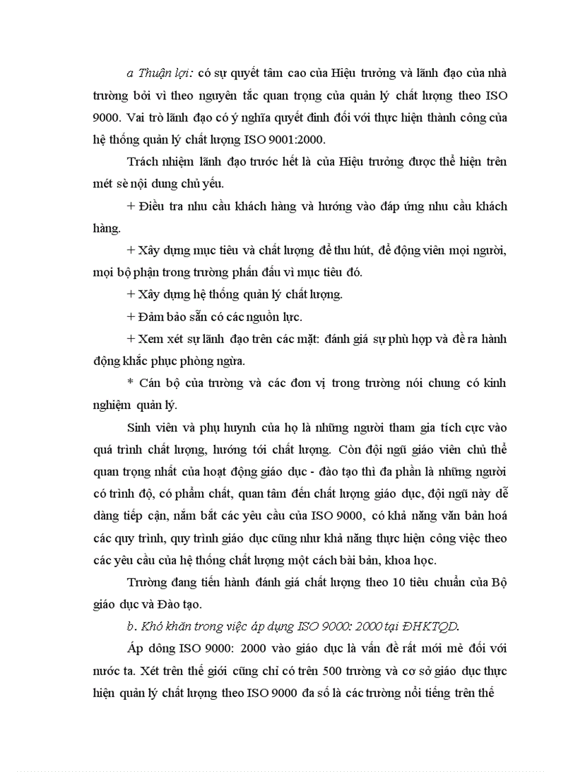 image for page Những vấn đề về áp dụng ISO 9000:2000 trong lĩnh vực giáo dục