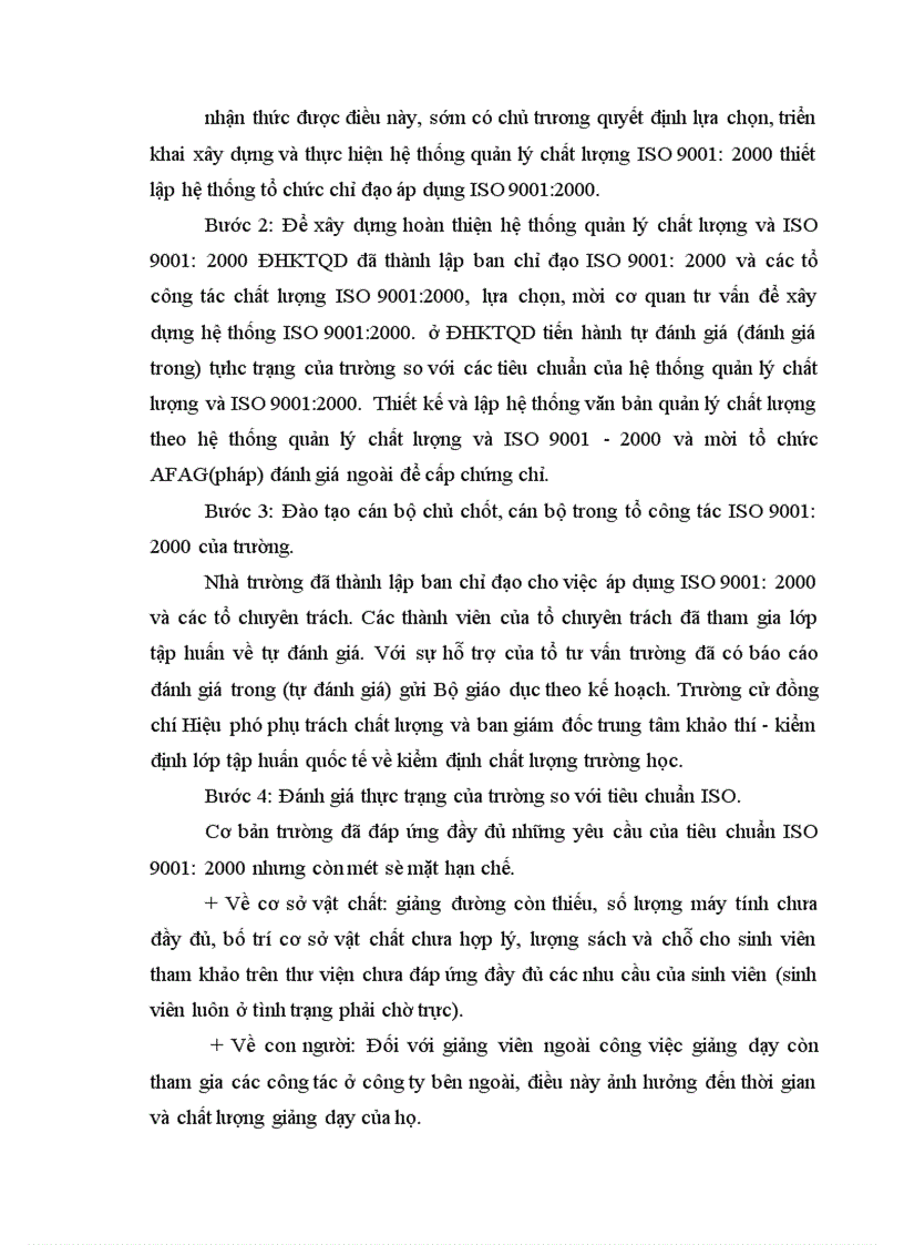 image for page Những vấn đề về áp dụng ISO 9000:2000 trong lĩnh vực giáo dục