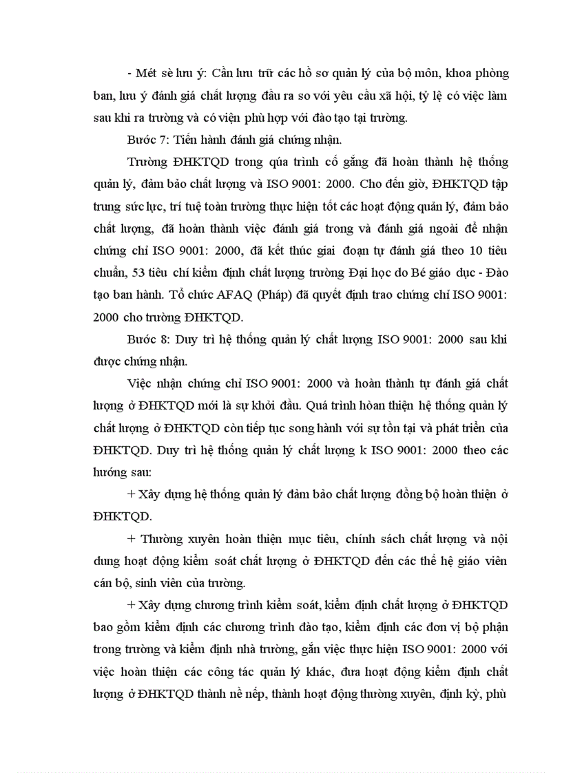 image for page Những vấn đề về áp dụng ISO 9000:2000 trong lĩnh vực giáo dục