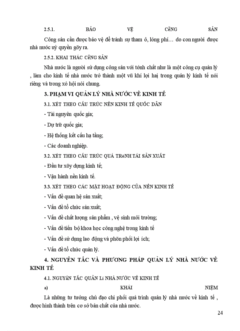 image for page Công tác quản lý nhà nước về kinh tế