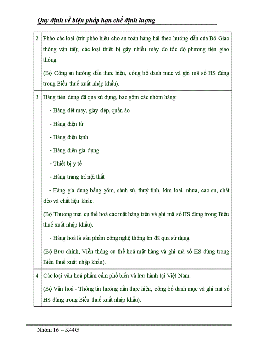 image for page Các quy định của WTO và Việt Nam về việc áp dụng các biện pháp hạn chế định lượng