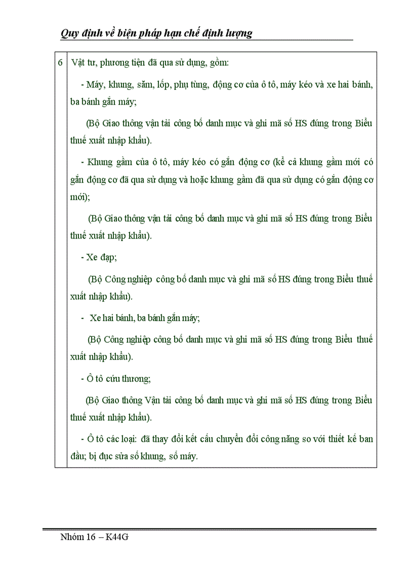 image for page Các quy định của WTO và Việt Nam về việc áp dụng các biện pháp hạn chế định lượng