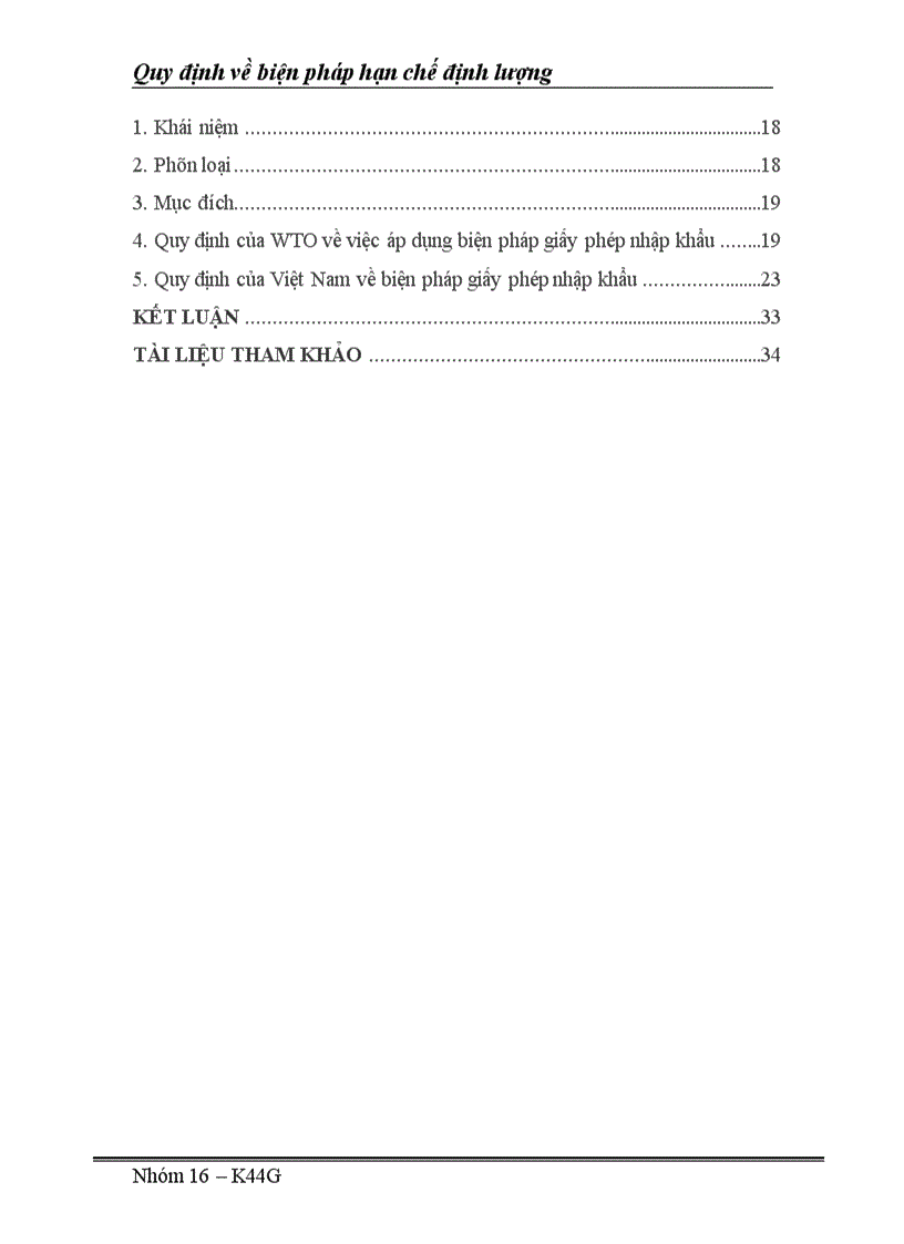 image for page Các quy định của WTO và Việt Nam về việc áp dụng các biện pháp hạn chế định lượng
