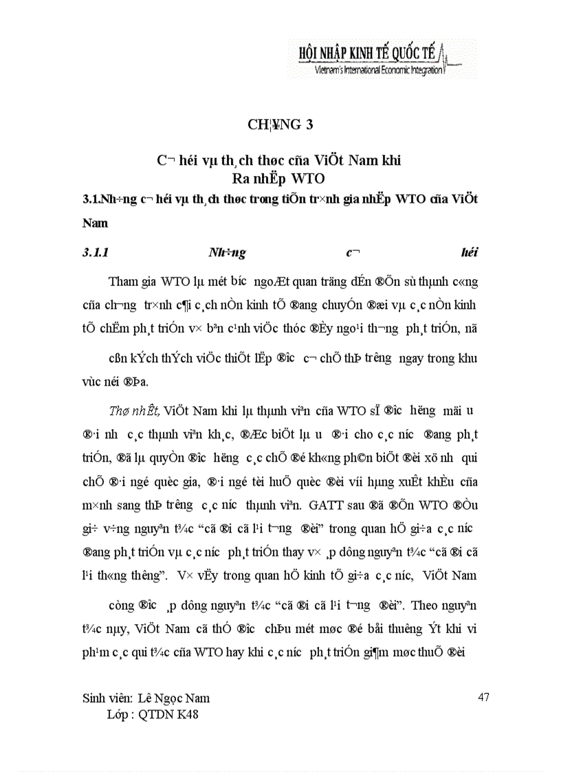 image for page Cơ hội và thách thức của Việt Nam khi hội nhập kinh tế quốc tế