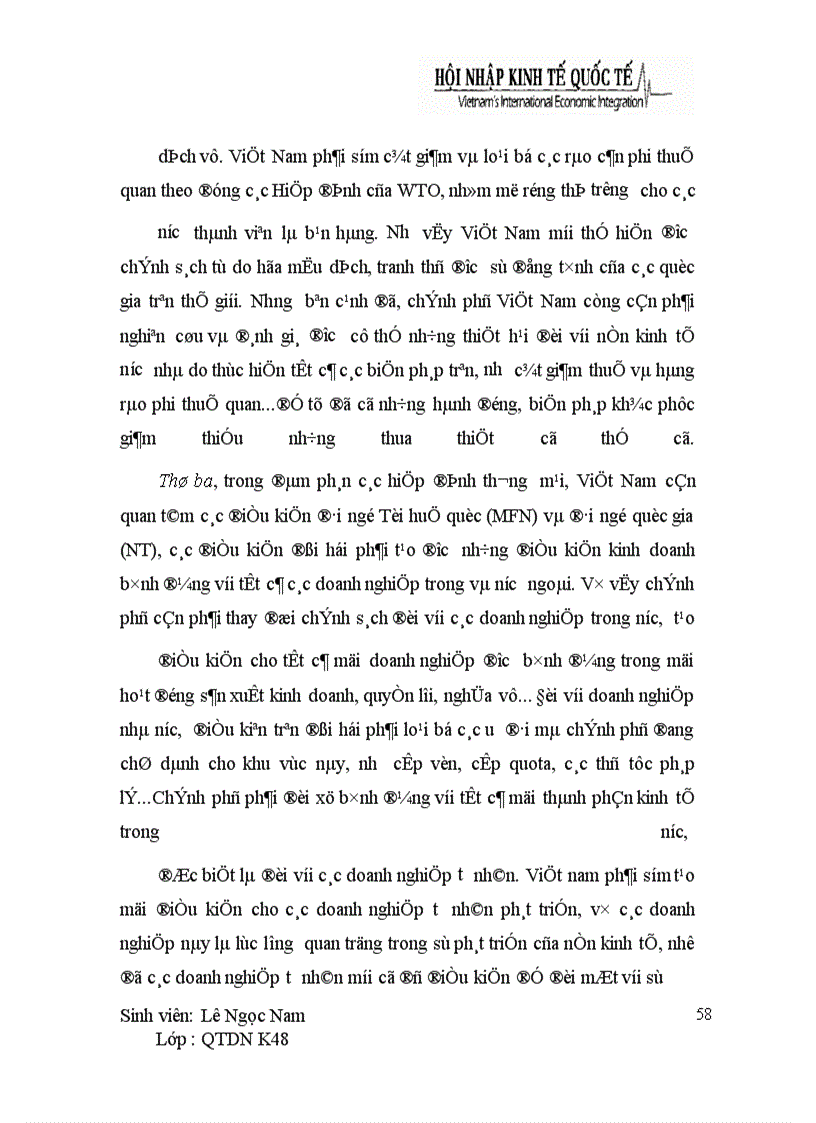 image for page Cơ hội và thách thức của Việt Nam khi hội nhập kinh tế quốc tế