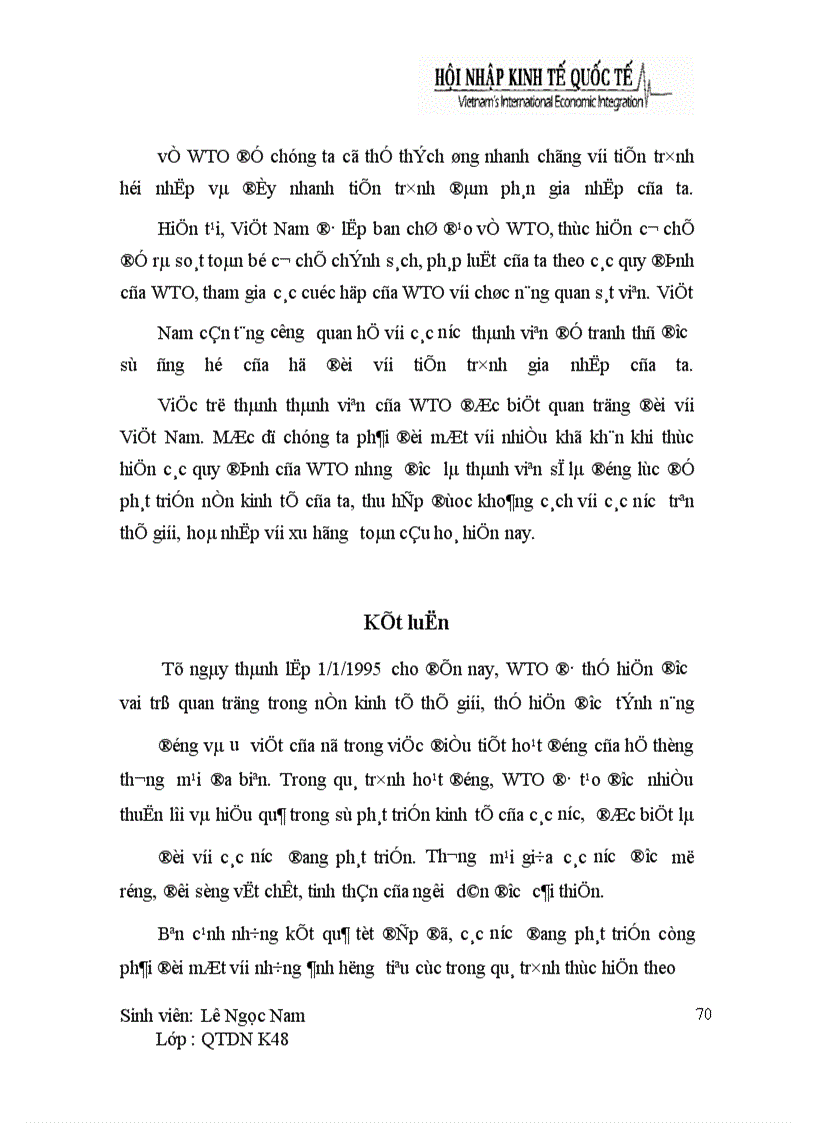 image for page Cơ hội và thách thức của Việt Nam khi hội nhập kinh tế quốc tế