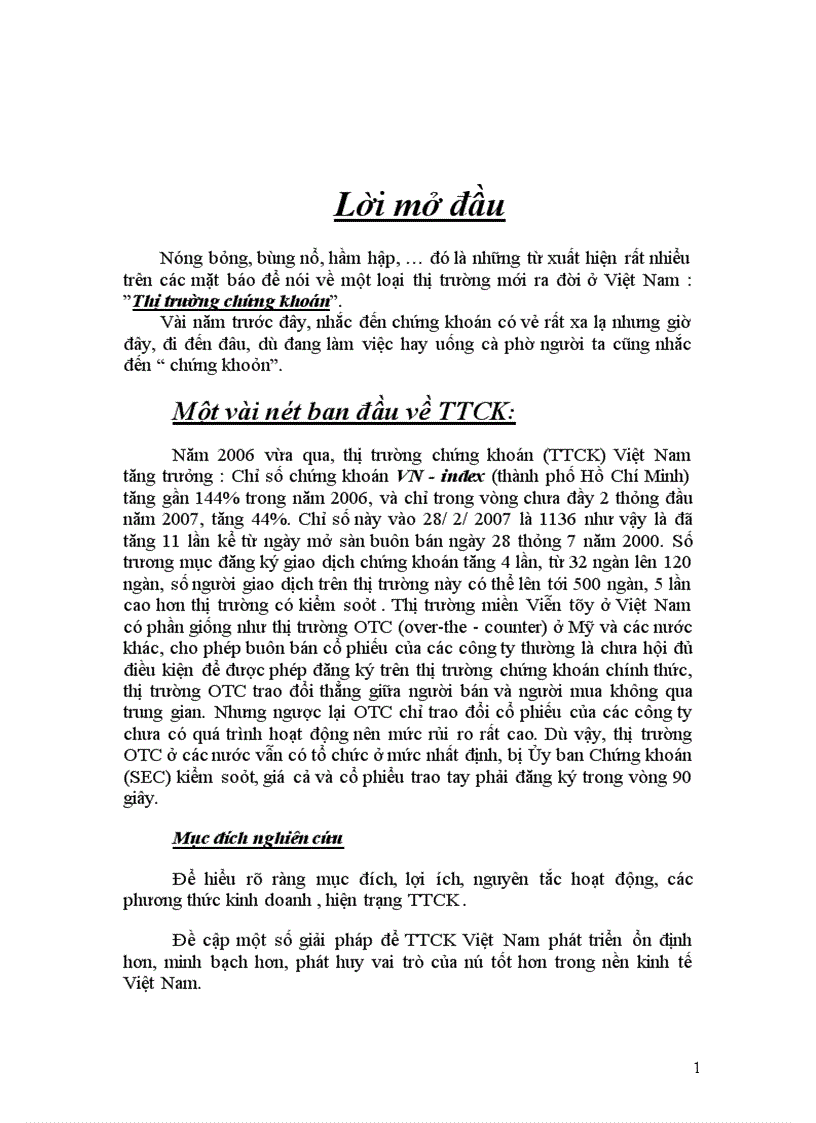 image for page Chân dung thị trường chứng khoán việt nam và một số giải pháp phát triển