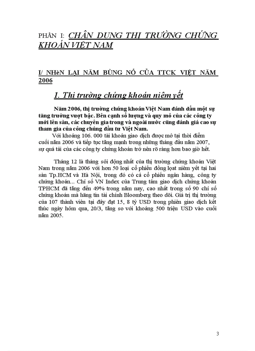 image for page Chân dung thị trường chứng khoán việt nam và một số giải pháp phát triển