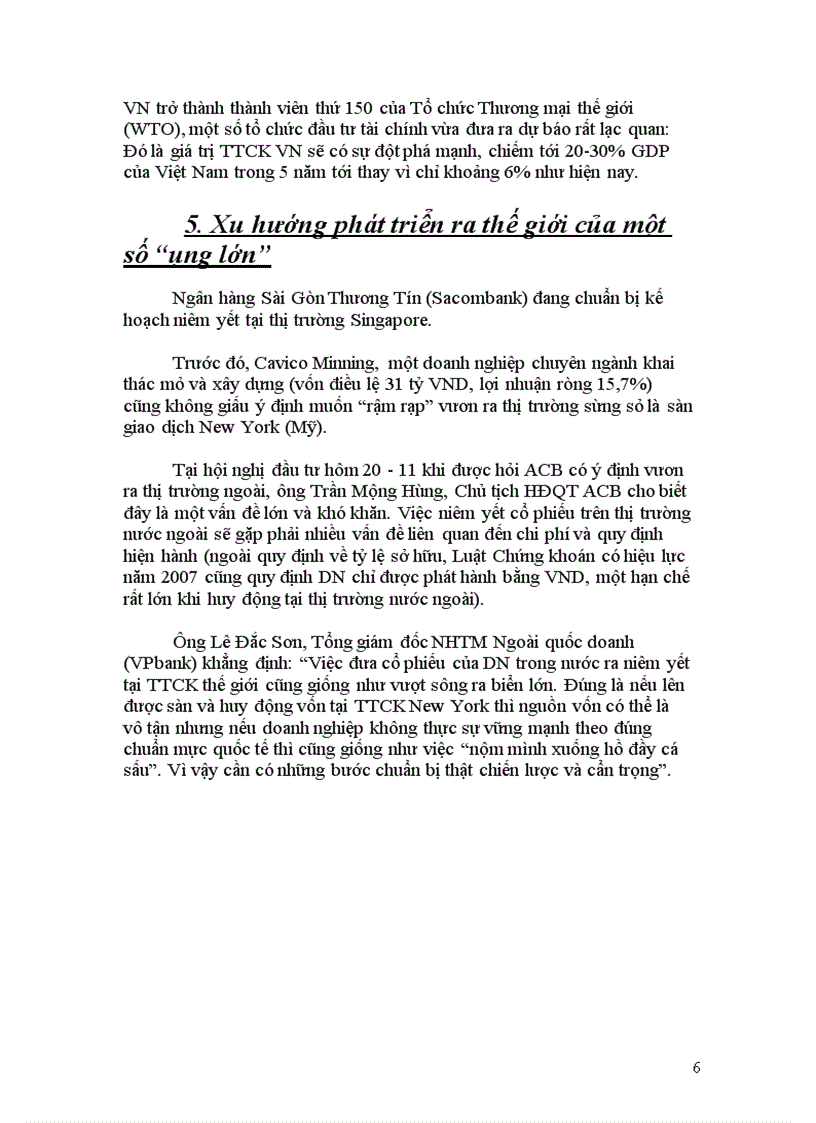 image for page Chân dung thị trường chứng khoán việt nam và một số giải pháp phát triển