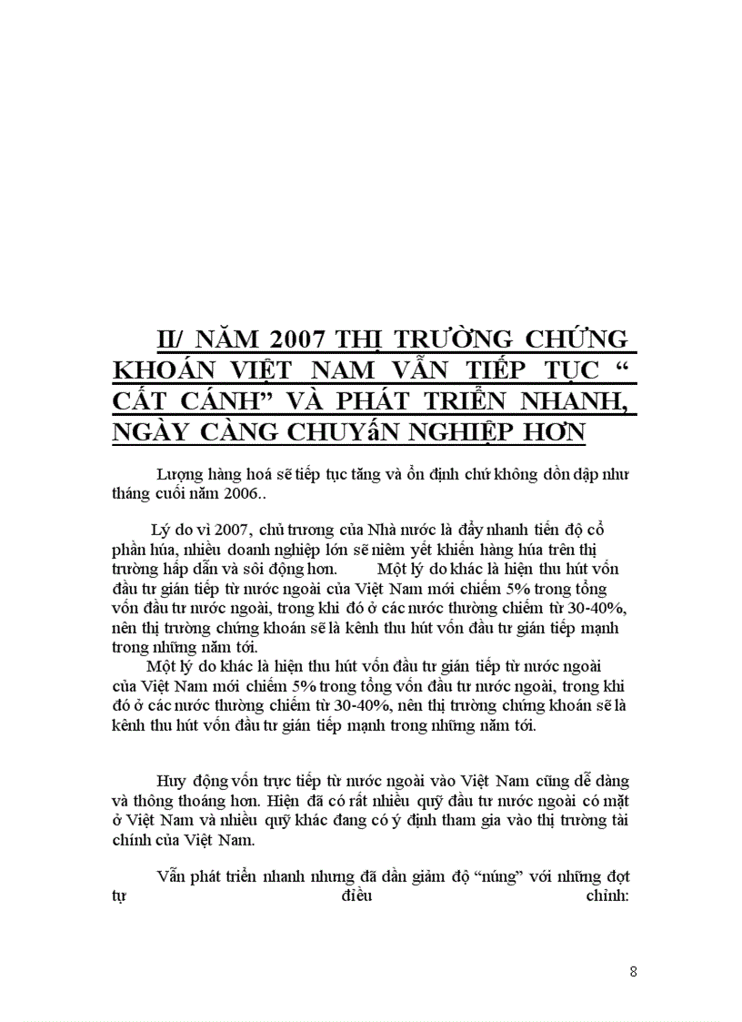 image for page Chân dung thị trường chứng khoán việt nam và một số giải pháp phát triển