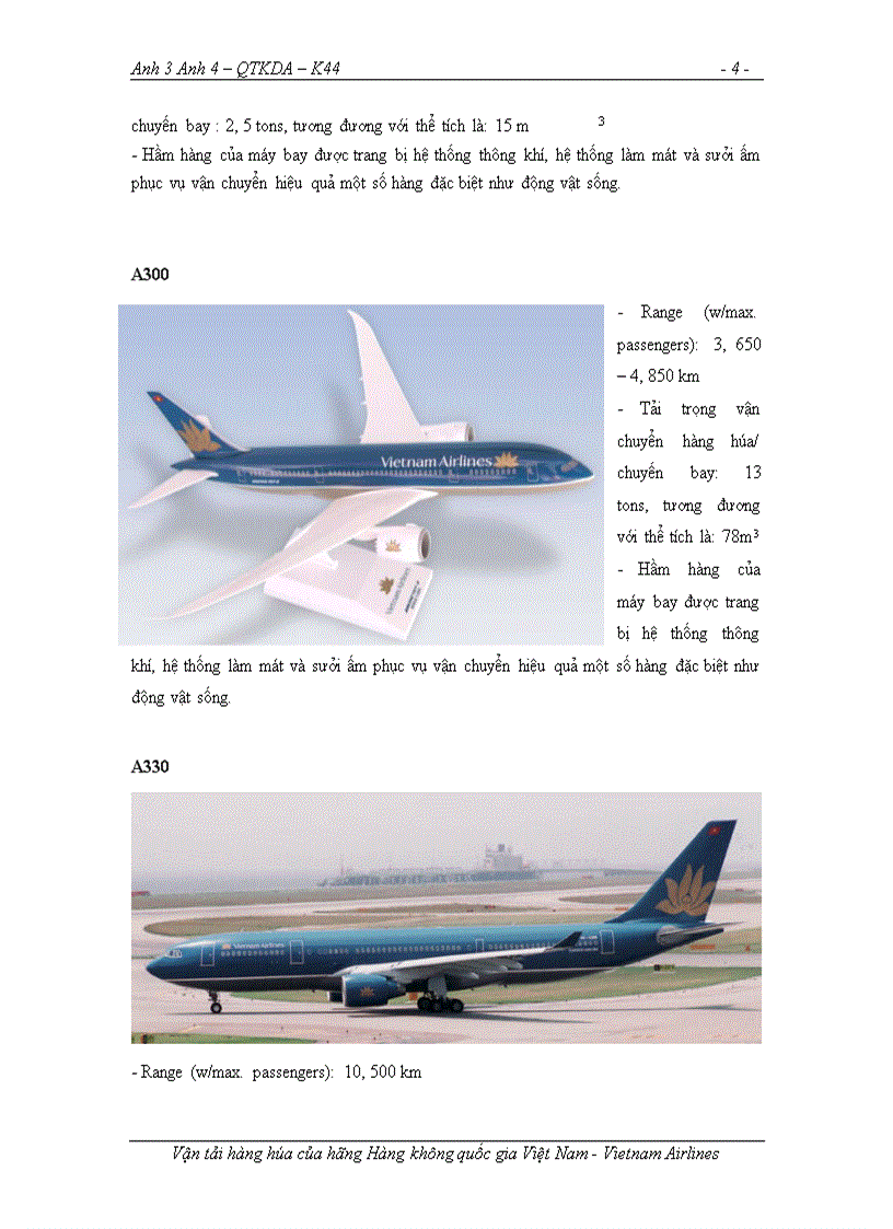 Tình hình hoạt động của tổng công ty hàng không Vietnam-Airlines