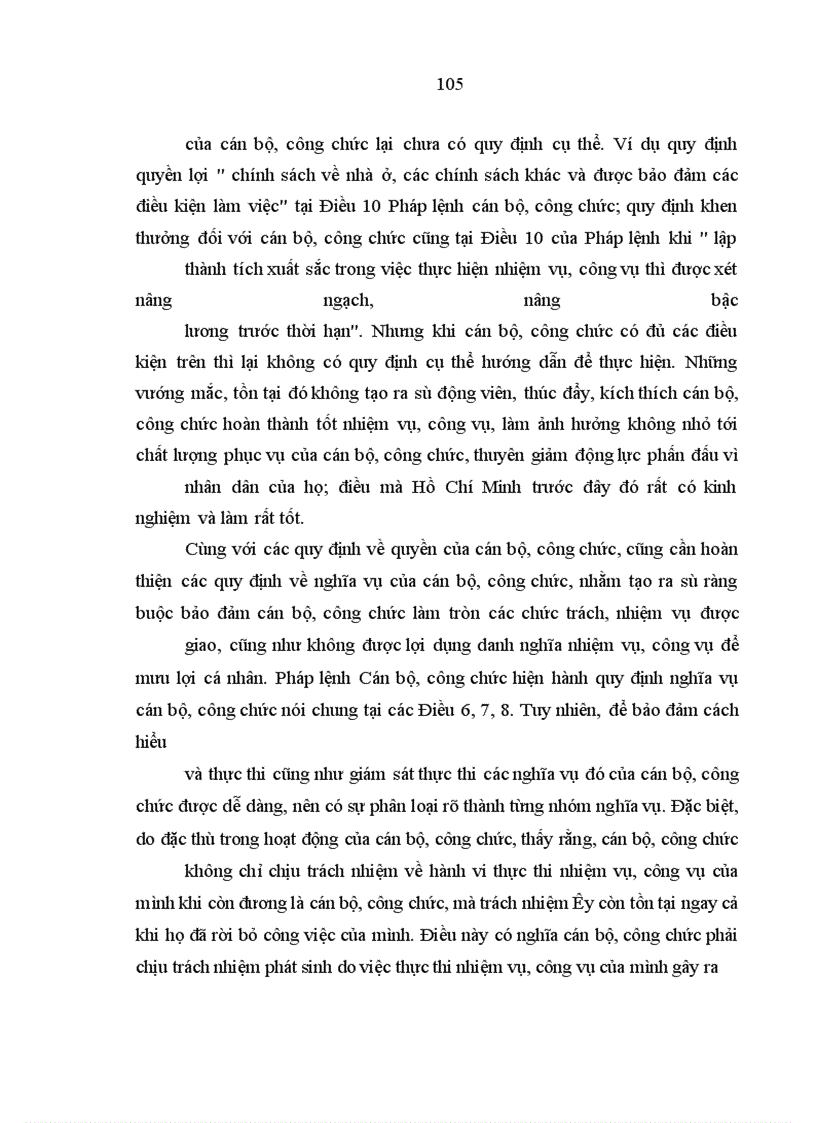 image for page Vận dụng tư tưởng hồ chí minh về cán bộ trong hoàn thiện pháp luật cán bộ, công chức ở nước ta hiện nay