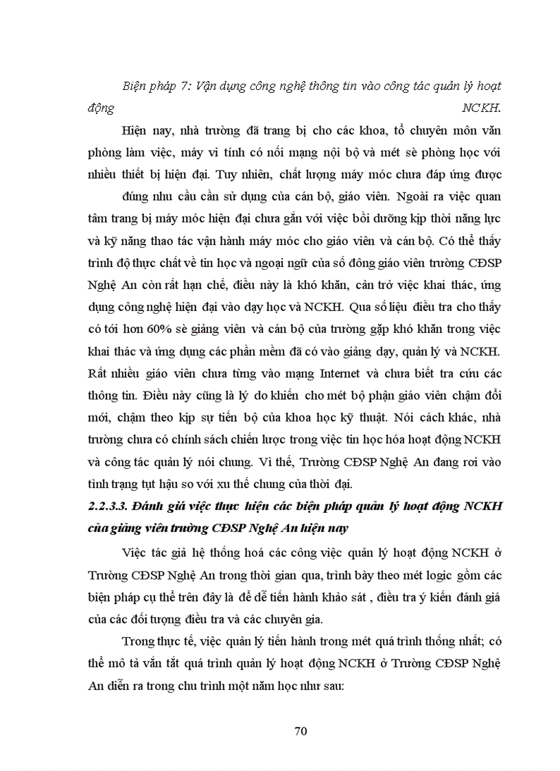 image for page Một số biện pháp cải tiến công tác quản lý hoạt động NCKH của giảng viên trường CĐSP Nghệ An