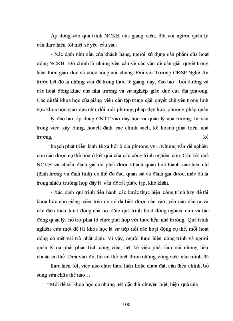 image for page Một số biện pháp cải tiến công tác quản lý hoạt động NCKH của giảng viên trường CĐSP Nghệ An