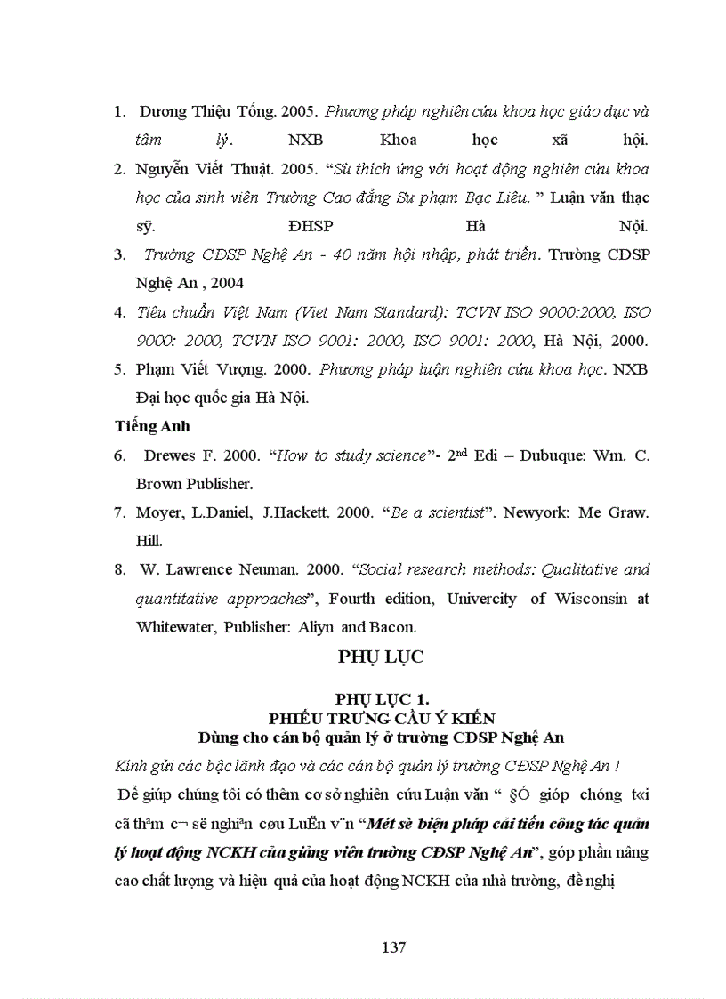 image for page Một số biện pháp cải tiến công tác quản lý hoạt động NCKH của giảng viên trường CĐSP Nghệ An