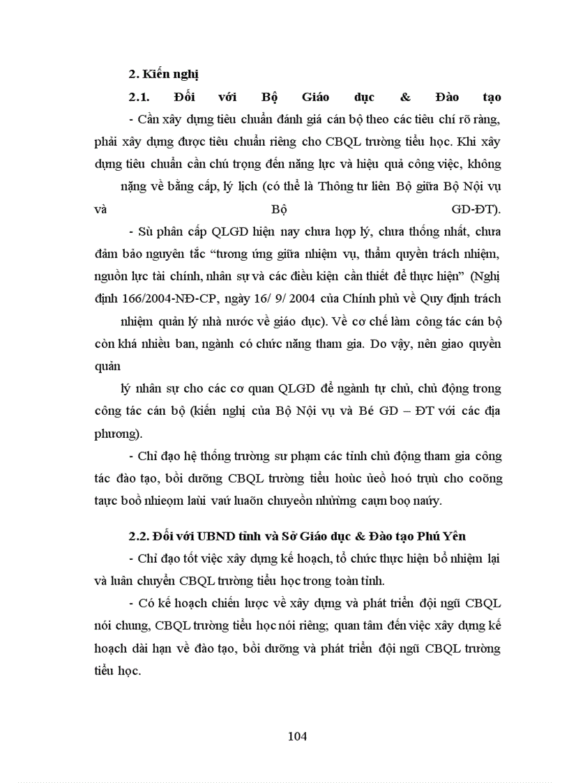 image for page Biện pháp tổ chức bổ nhiệm lại và luân chuyển cán bộ nhằm nâng cao chất lượng đội ngũ CBQL các trường tiểu học tỉnh Phú Yên
