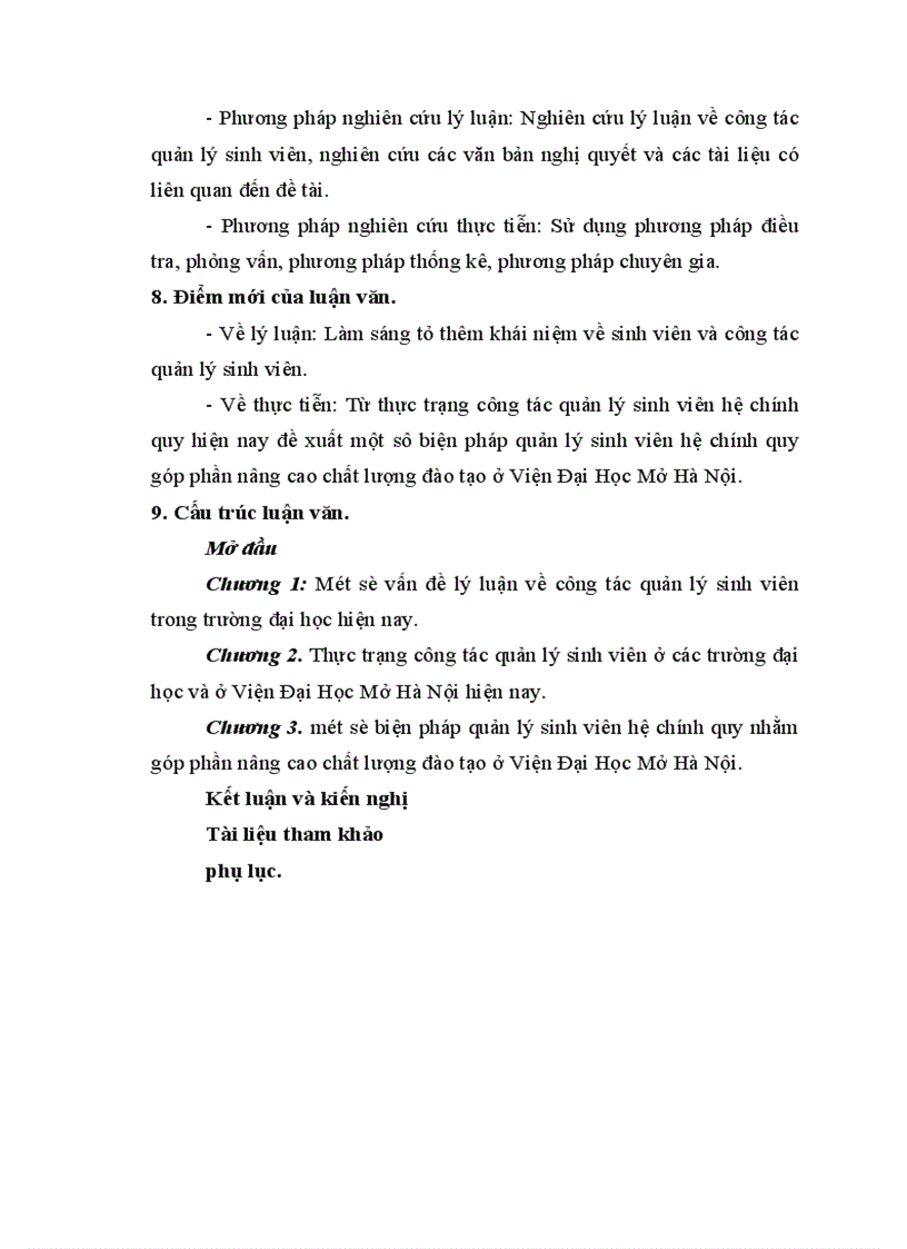image for page Một số biện pháp quản lý sinh viên hệ chính quy nhằm góp phần nâng cao chất lượng đào tạo ở Viện Đại Học Mở Hà Nội