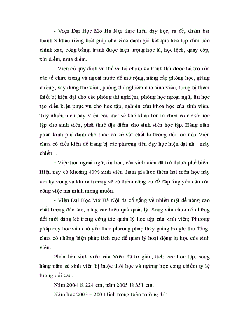 image for page Một số biện pháp quản lý sinh viên hệ chính quy nhằm góp phần nâng cao chất lượng đào tạo ở Viện Đại Học Mở Hà Nội