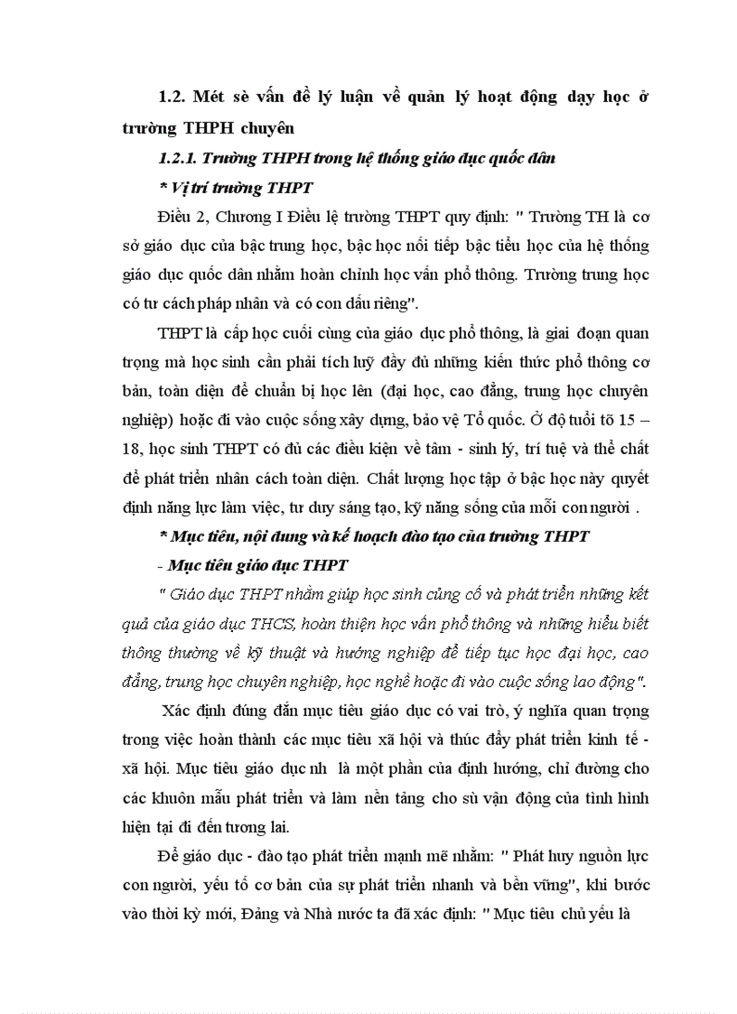 image for page Biện pháp tăng cường quản lý hoạt động dạy học ở trường THPT chuyên Nguyễn Huệ tỉnh Hà Tây