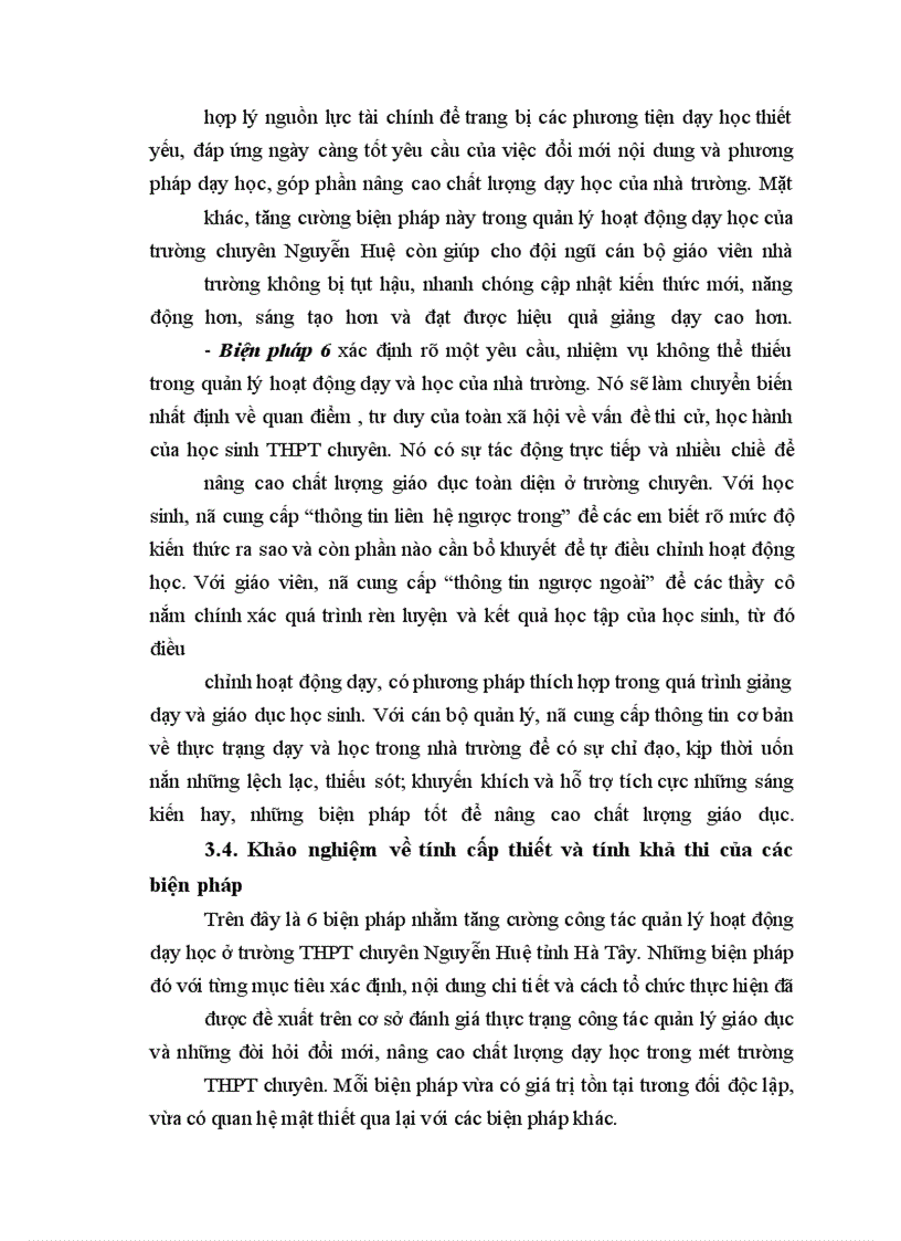 image for page Biện pháp tăng cường quản lý hoạt động dạy học ở trường THPT chuyên Nguyễn Huệ tỉnh Hà Tây