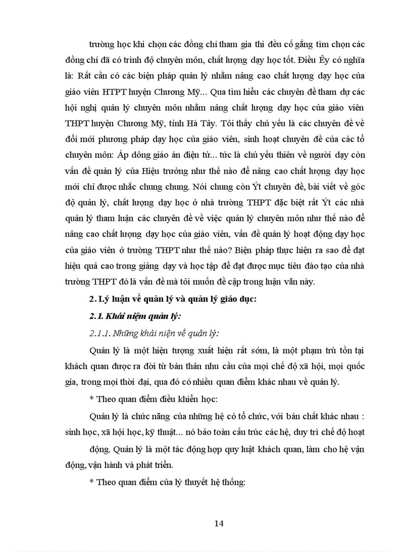 image for page Một số biện pháp quản lý chuyên môn của Hiệu trưởng nhằm nâng cao chất lượng dạy học của giáo viên THPT huyện Chương Mỹ, tỉnh Hà Tây