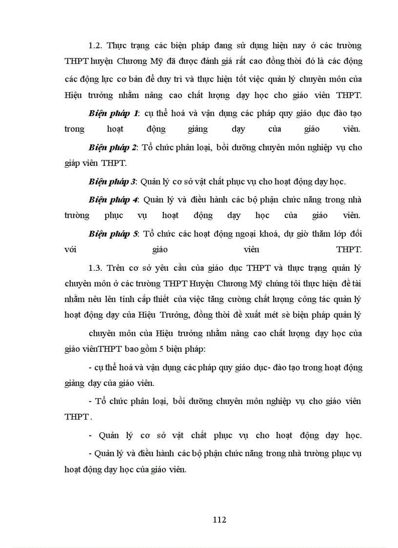 image for page Một số biện pháp quản lý chuyên môn của Hiệu trưởng nhằm nâng cao chất lượng dạy học của giáo viên THPT huyện Chương Mỹ, tỉnh Hà Tây