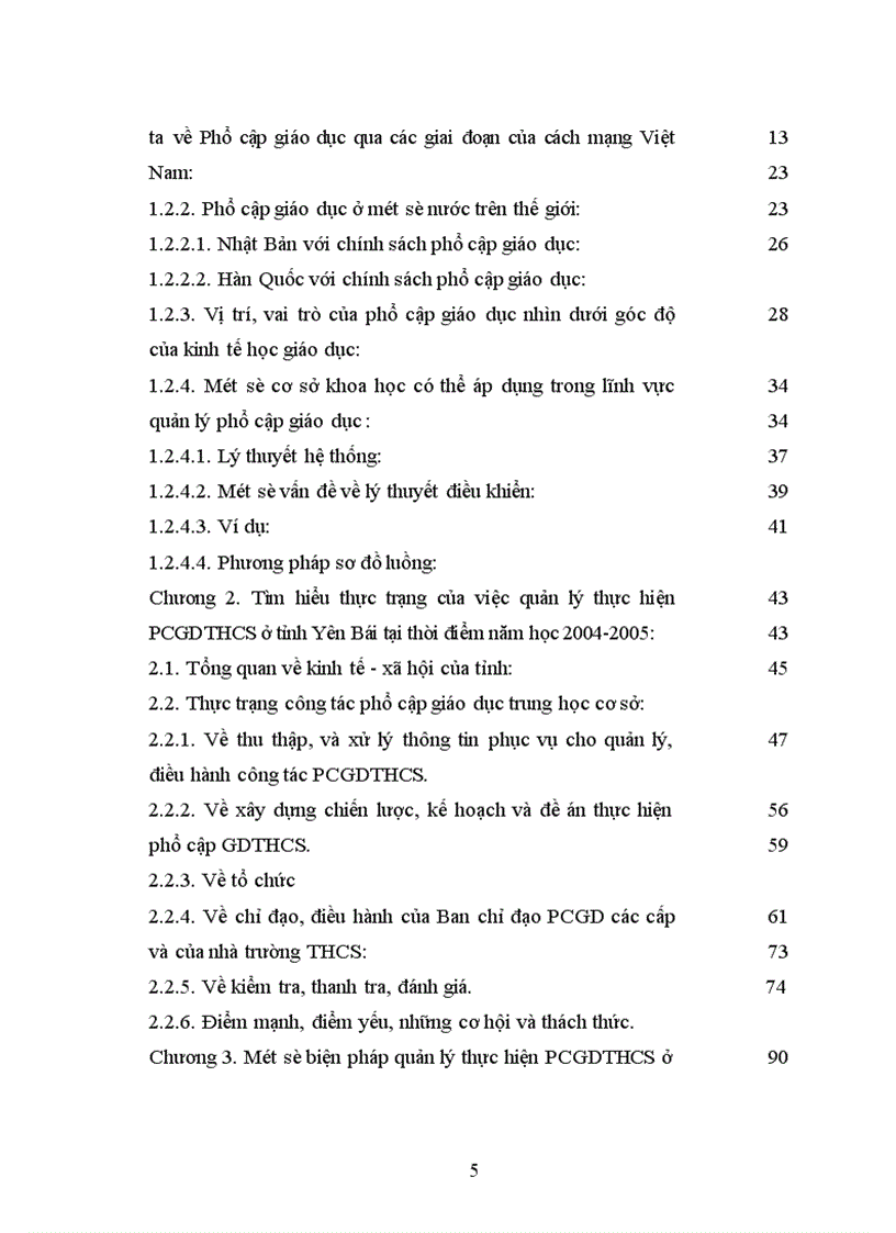image for page Một số biện pháp quản lý công tác phổ cập giáo dục trung học cơ sở ở tỉnh Yên Bái đến năm 2010