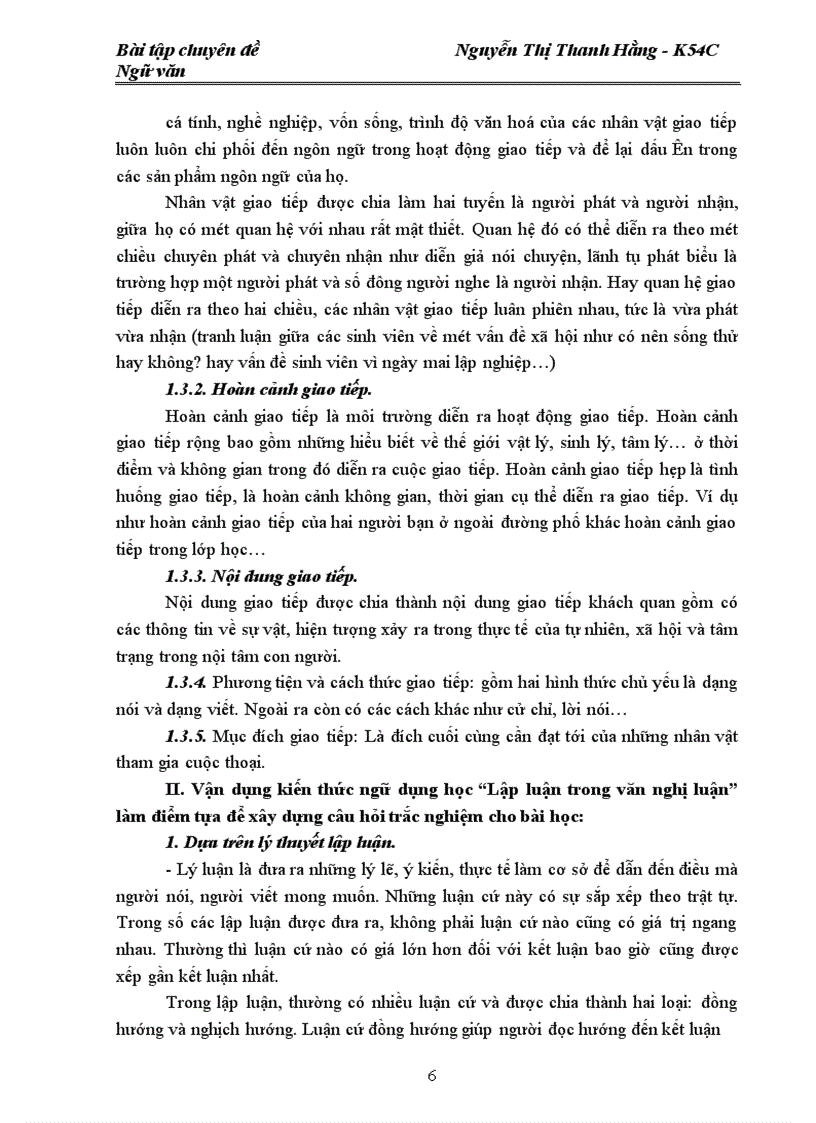 image for page Xây dựng bài tập trắc nghiệm ngữ dụng chương trình ngữ văn 10