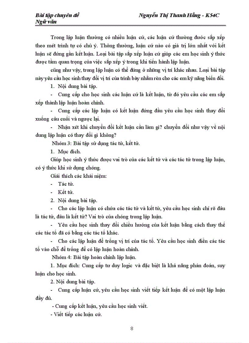 image for page Xây dựng bài tập trắc nghiệm ngữ dụng chương trình ngữ văn 10