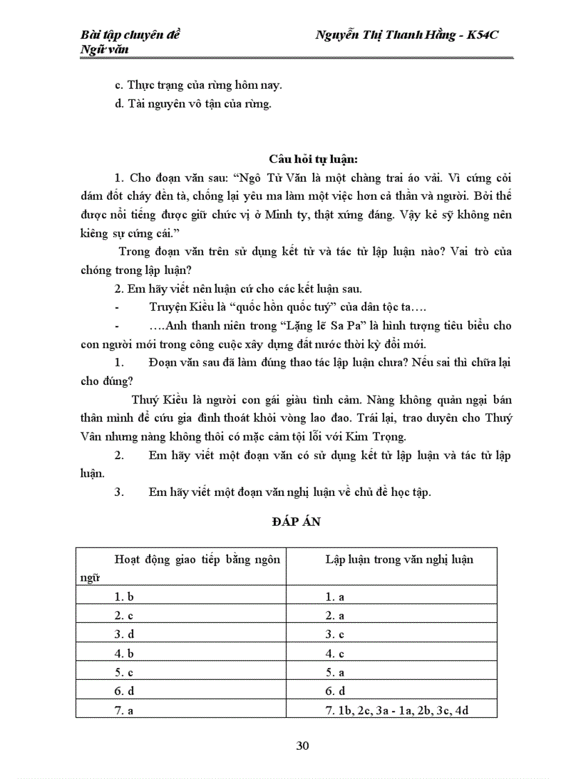 image for page Xây dựng bài tập trắc nghiệm ngữ dụng chương trình ngữ văn 10