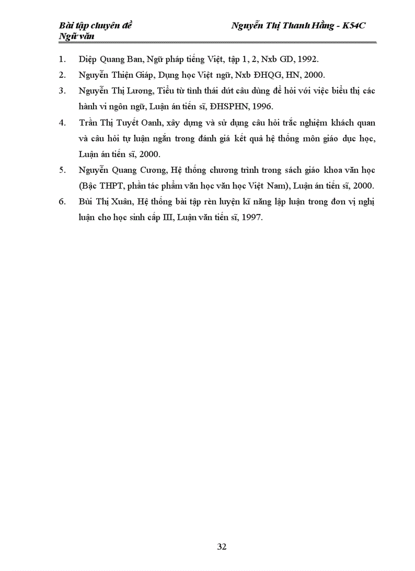 image for page Xây dựng bài tập trắc nghiệm ngữ dụng chương trình ngữ văn 10