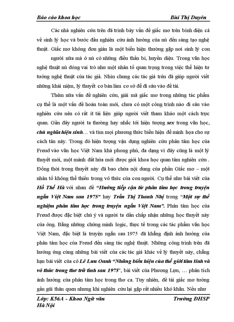 image for page Nghiên cứu vấn đề giấc mơ trong hai tác phẩm : “Phiên chợ Giát” của Nguyễn Minh Châu và “Ông già và biển cả” của Hê- ming- uê