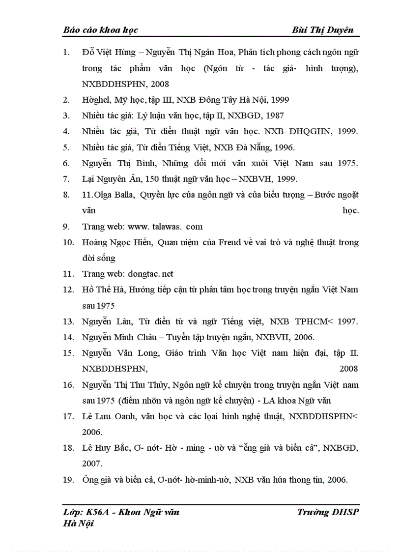 image for page Nghiên cứu vấn đề giấc mơ trong hai tác phẩm : “Phiên chợ Giát” của Nguyễn Minh Châu và “Ông già và biển cả” của Hê- ming- uê