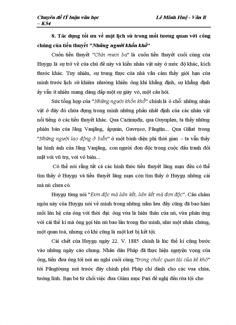 image for page Một số phương pháp tiếp cận Những người khốn khổ của V.Huygô