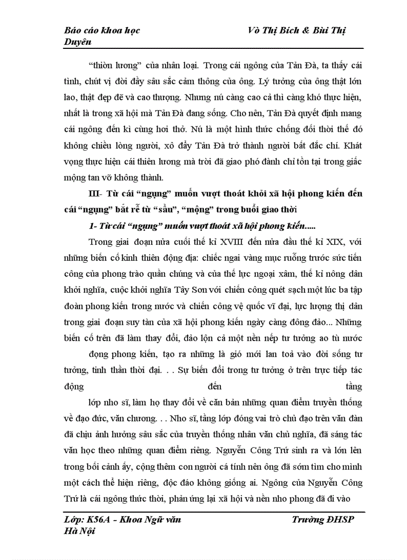 image for page Cái Ngông từ thơ của Nguyễn Công Trứ đến thơ Tản Đà