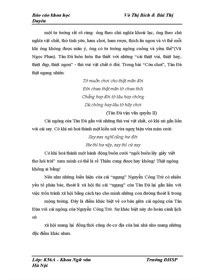 image for page Cái Ngông từ thơ của Nguyễn Công Trứ đến thơ Tản Đà