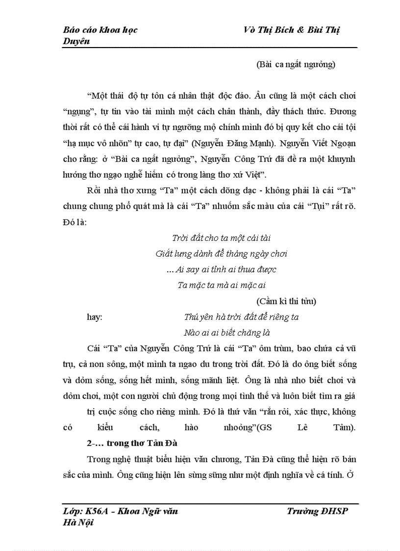 image for page Cái Ngông từ thơ của Nguyễn Công Trứ đến thơ Tản Đà