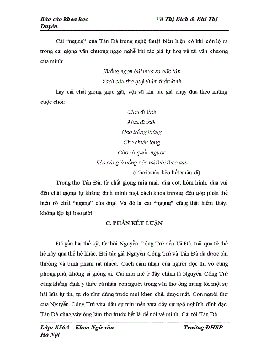 image for page Cái Ngông từ thơ của Nguyễn Công Trứ đến thơ Tản Đà