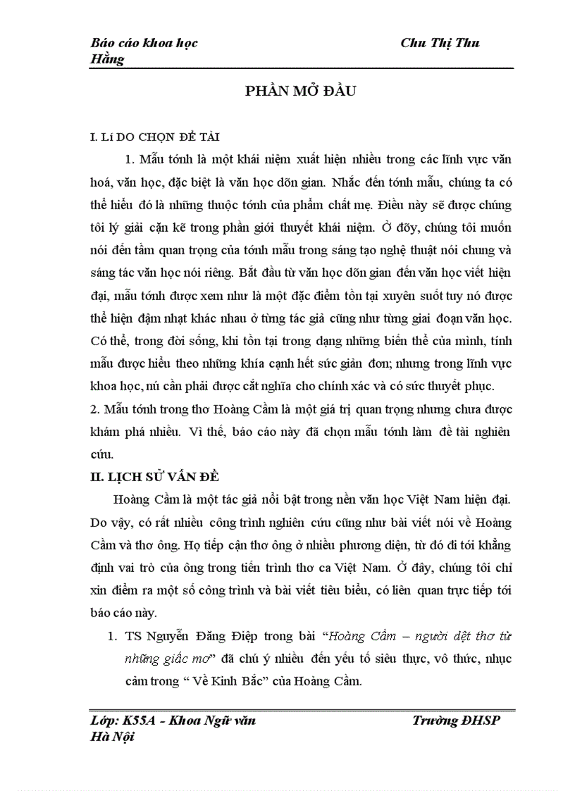 image for page Biểu hiện của tính mẫu trong thơ Hoàng Cầm