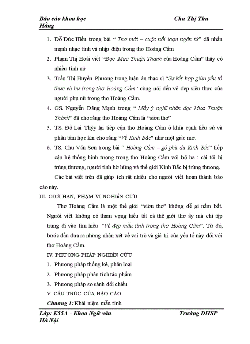 image for page Biểu hiện của tính mẫu trong thơ Hoàng Cầm