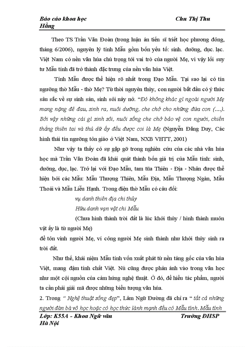 image for page Biểu hiện của tính mẫu trong thơ Hoàng Cầm