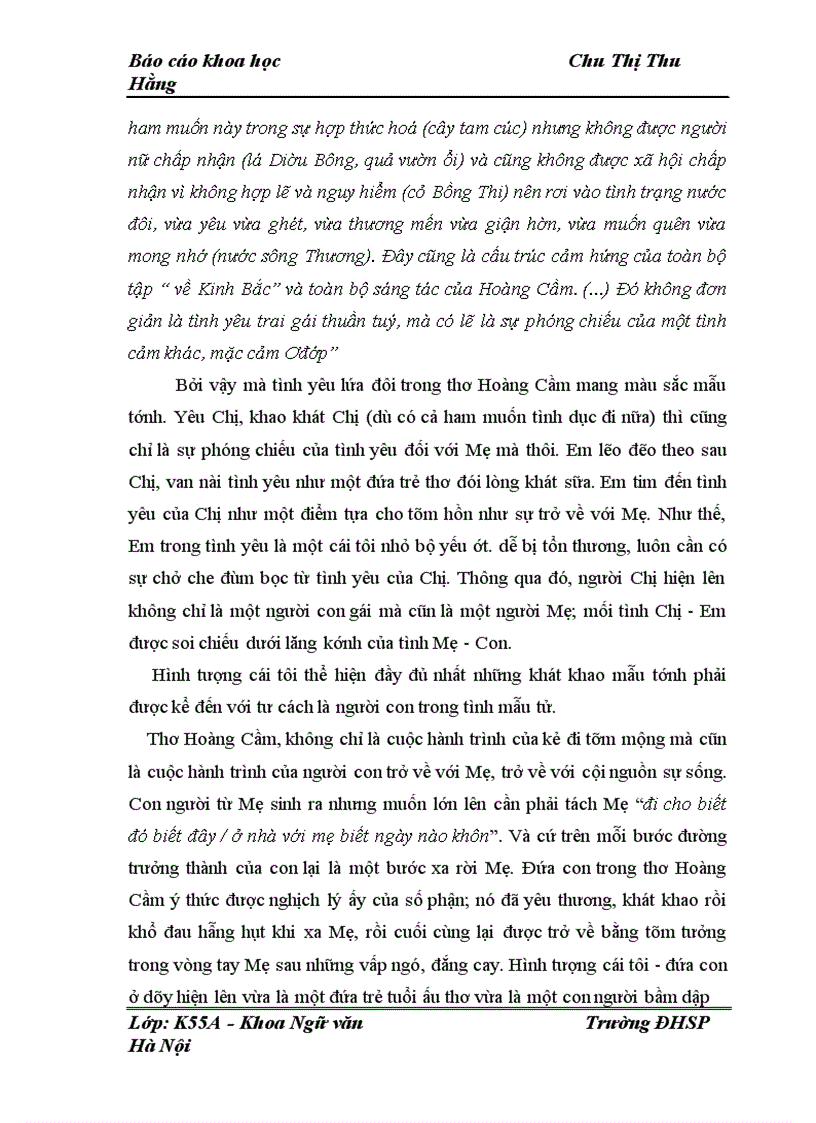 image for page Biểu hiện của tính mẫu trong thơ Hoàng Cầm